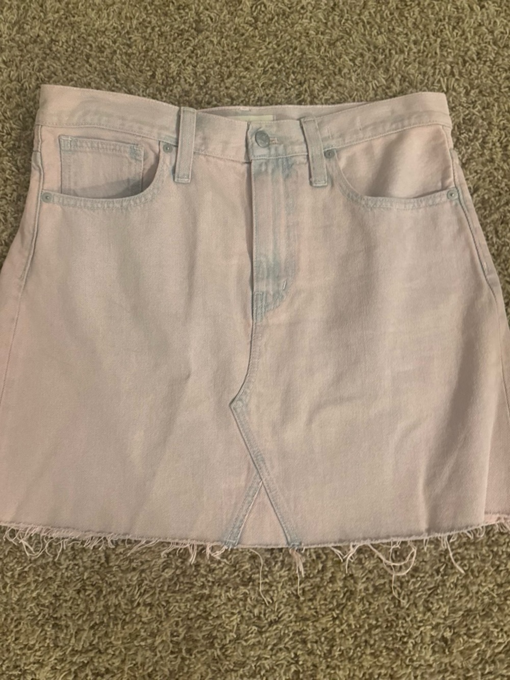 Madewell Pink Denim Label Detail